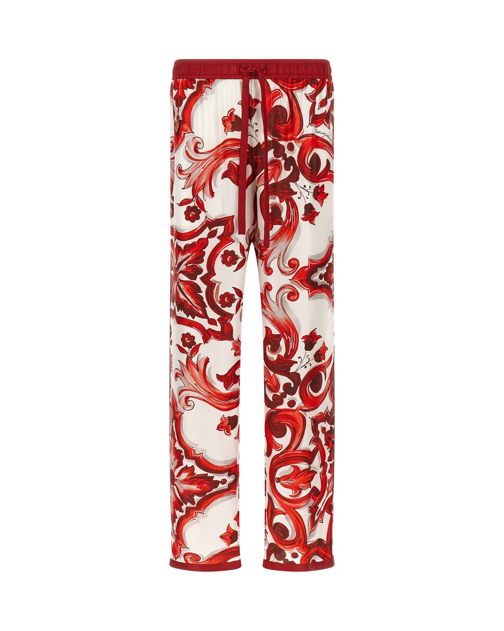 Dolce & Gabbana Multicolor Silk Casual Pants