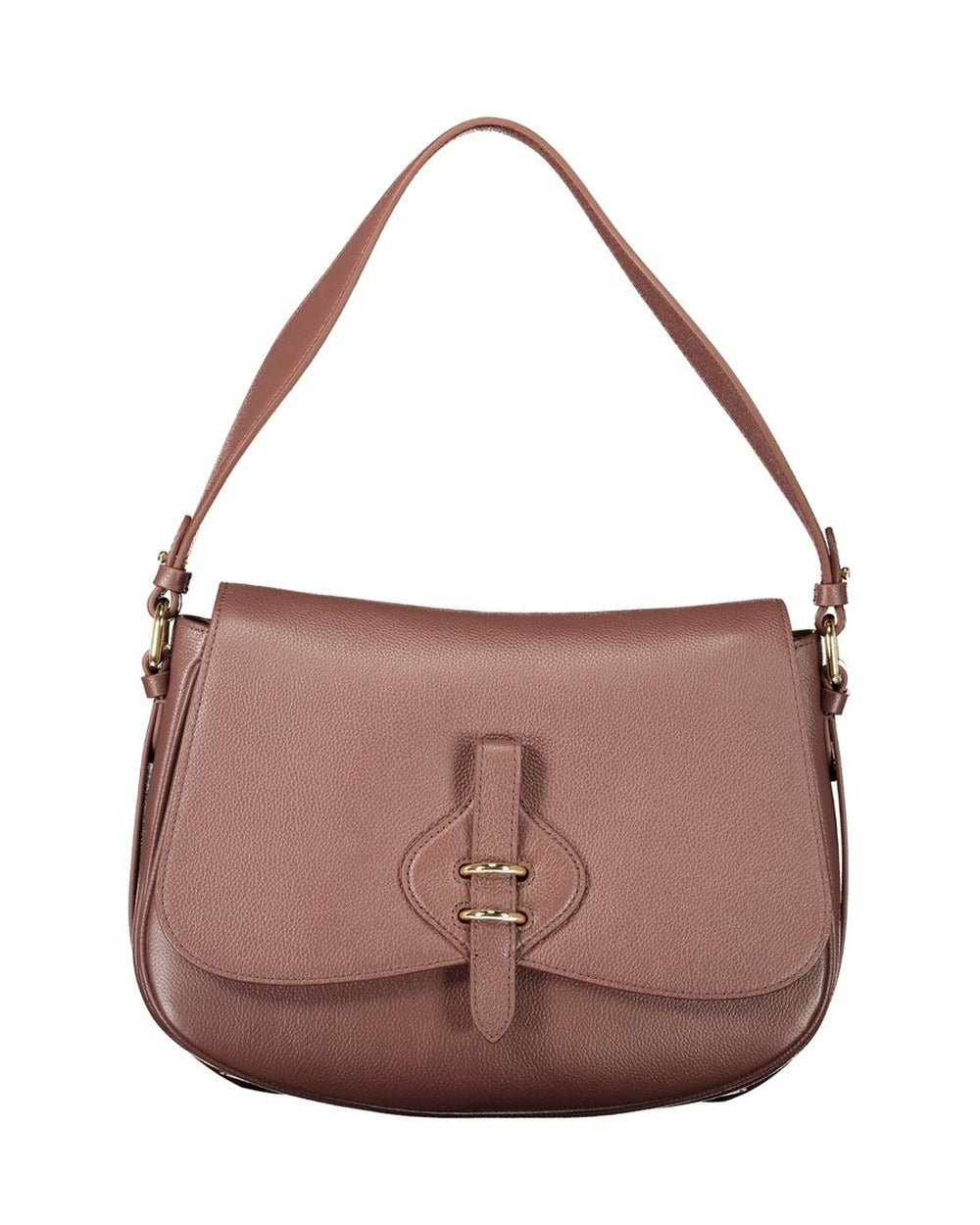 Coccinelle Brown Leather Women's Bag with Removable Strap and Compartments