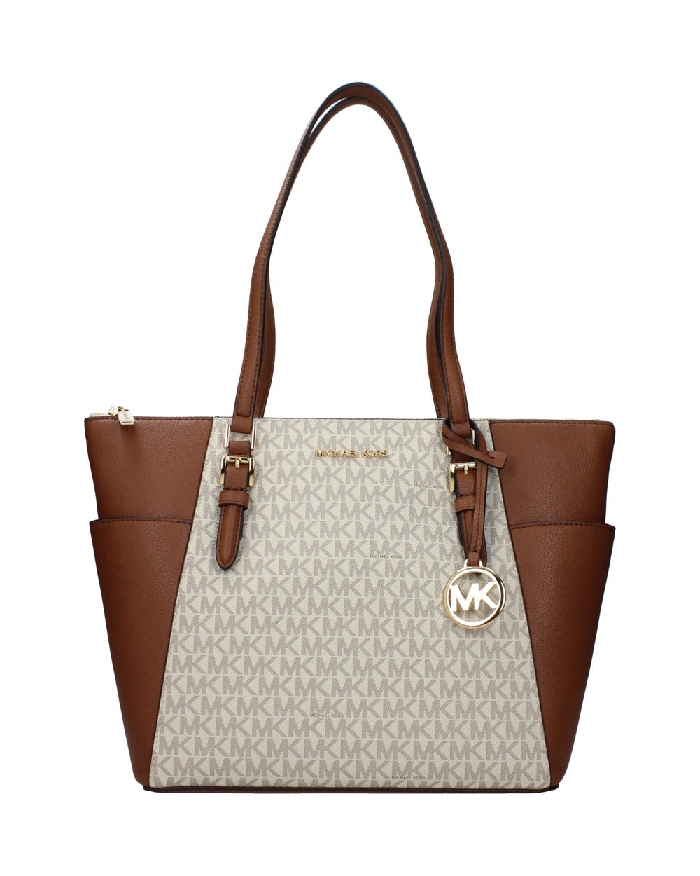 Michael Kors Beige Leather Shoulder Bag