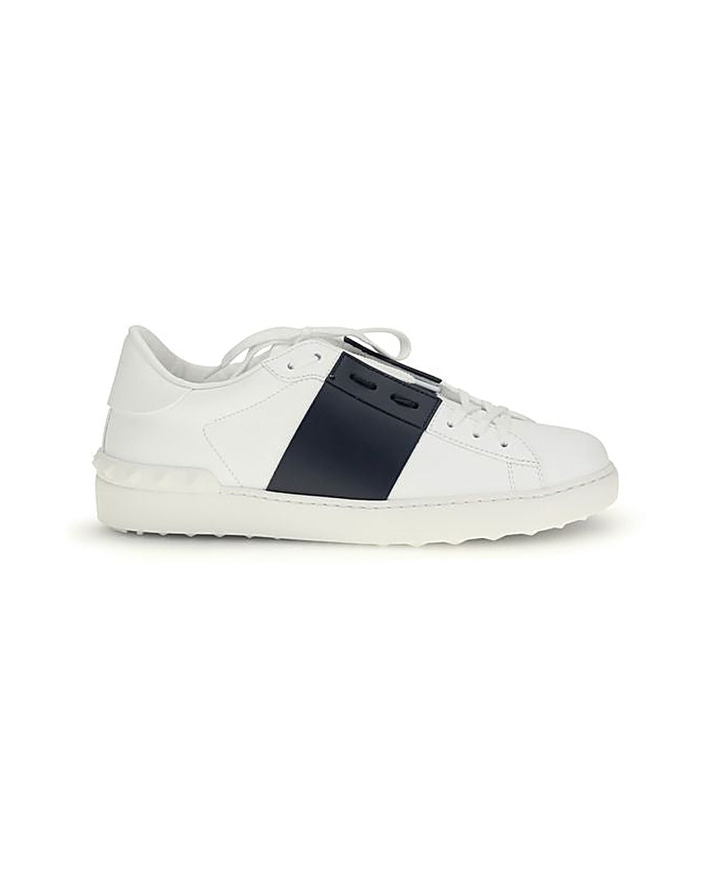 Valentino Garavani Blue Calf Leather Bos Taurus Low Top Sneakers