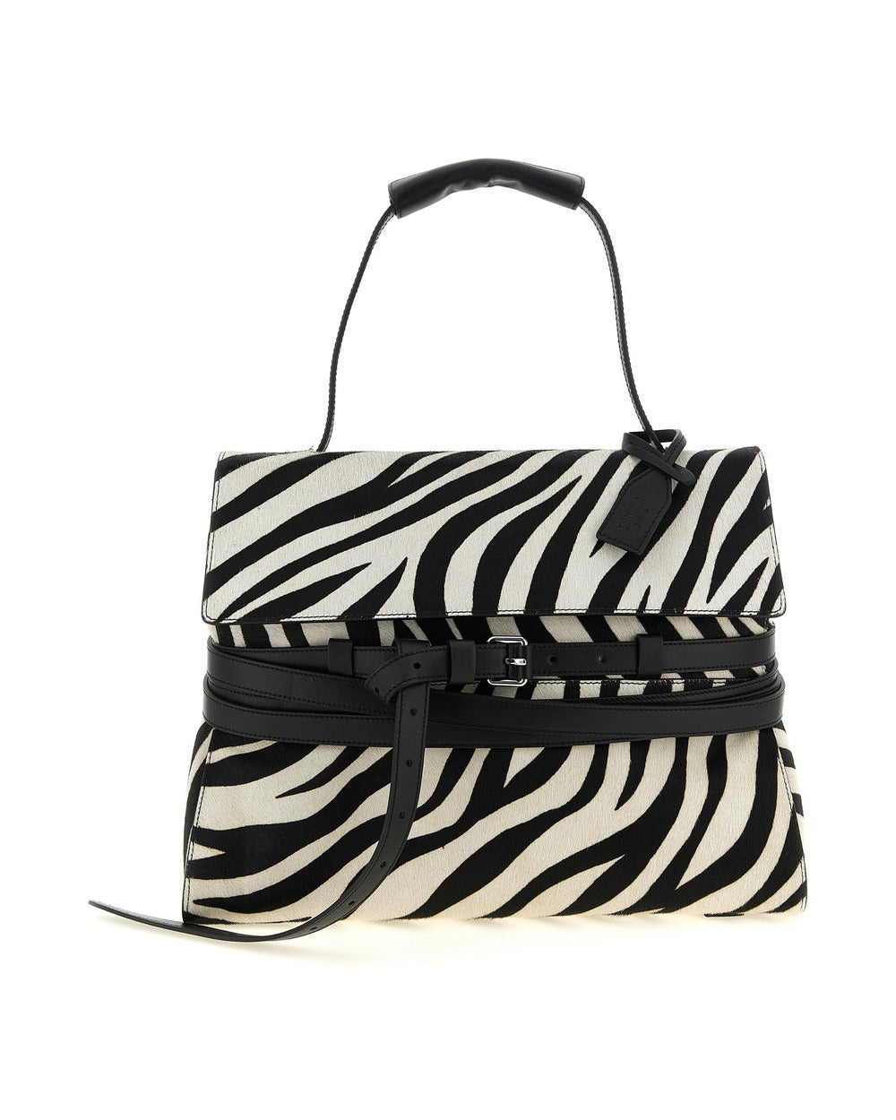 Moschino Bicolor Calfskin Handbag