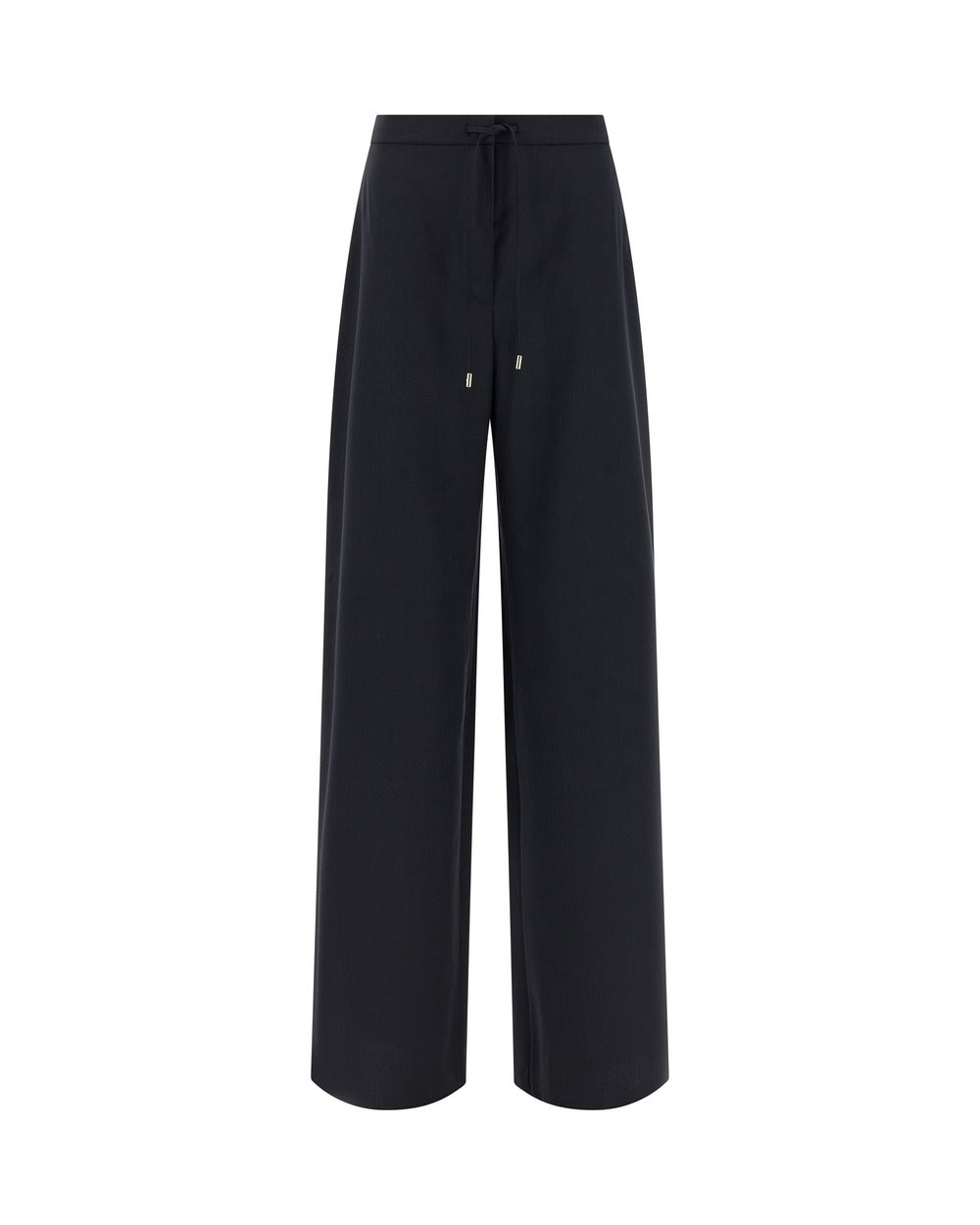 Max Mara Blue Virgin Wool Casual Pants