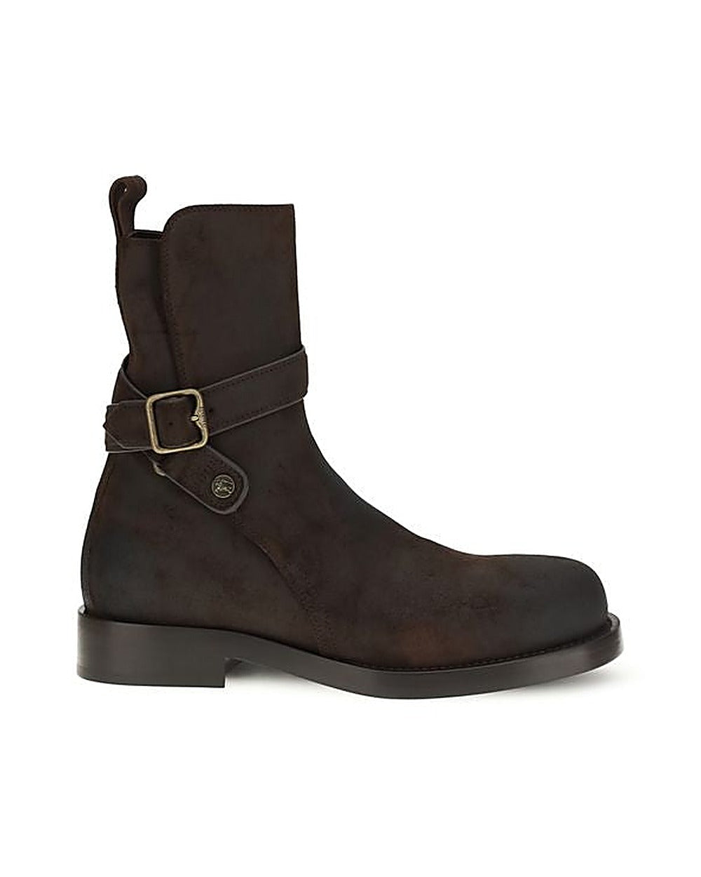 Burberry Brown Calf Leather Bos Taurus Lace-Up Boots