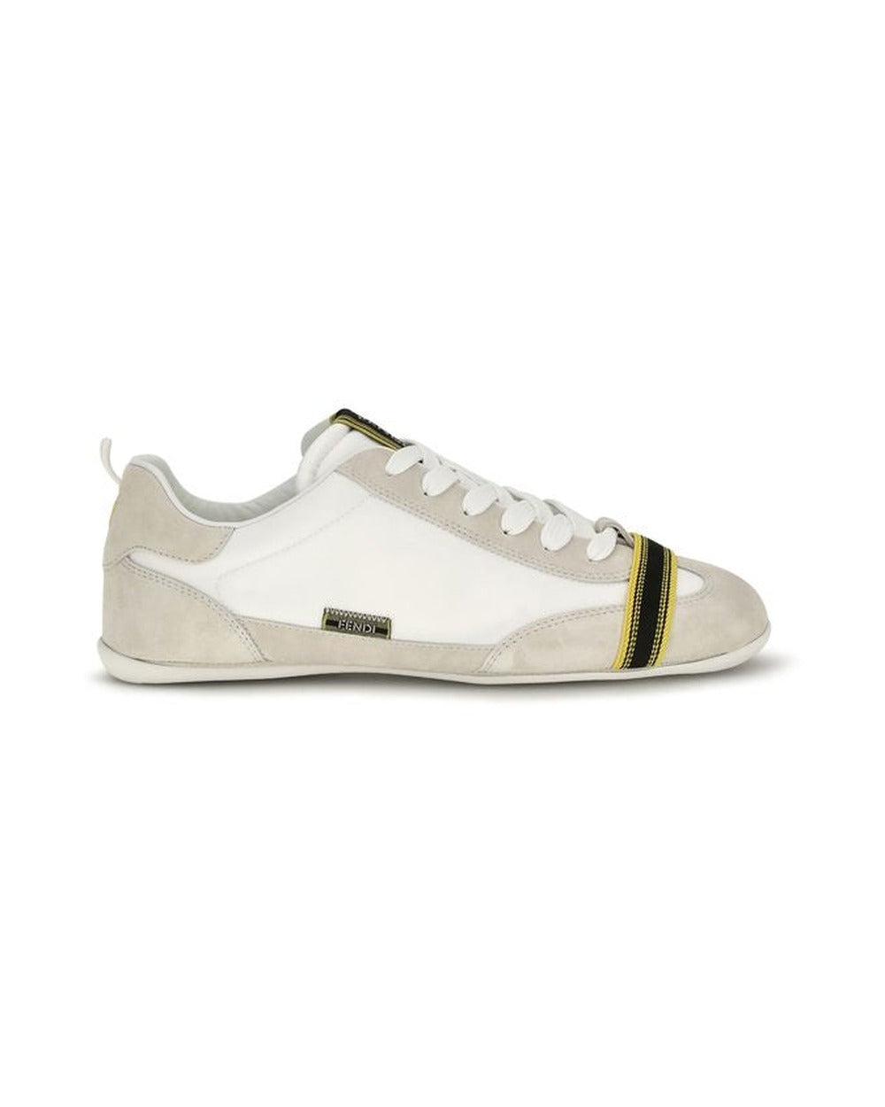 Fendi Gray Fabric Athletic Sneakers