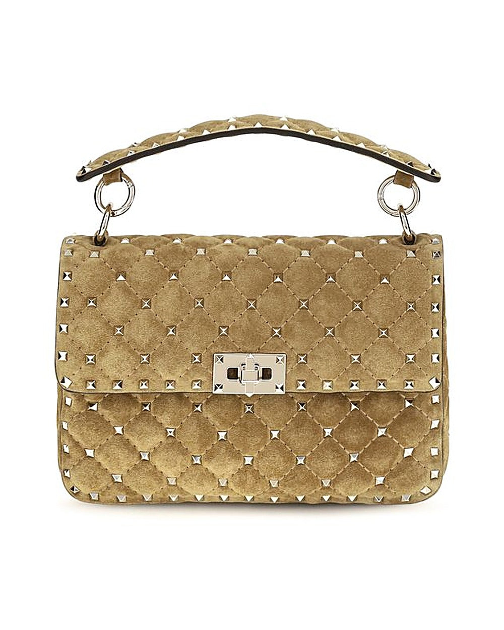 Valentino Garavani Beige Calf Leather Bos Taurus Handbag