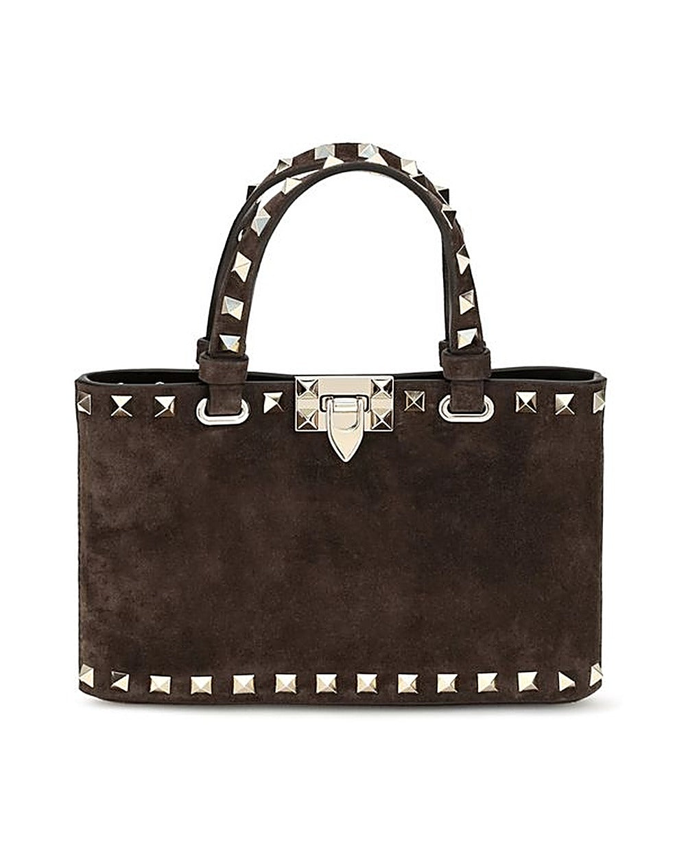 Valentino Garavani Brown Calf Leather Bos Taurus Handbag