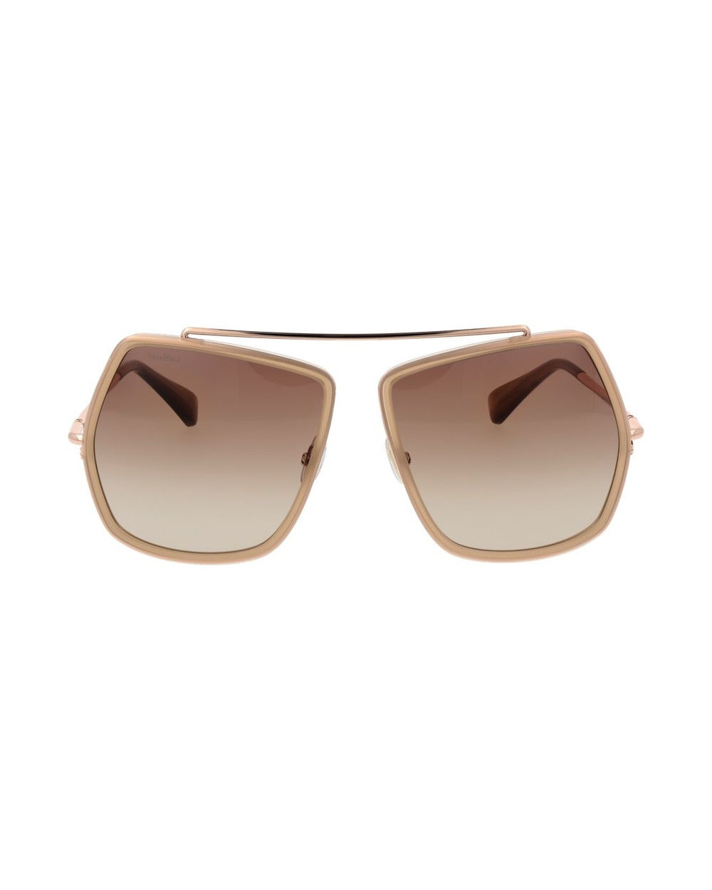 Max Mara Beige Metal Sunglasses