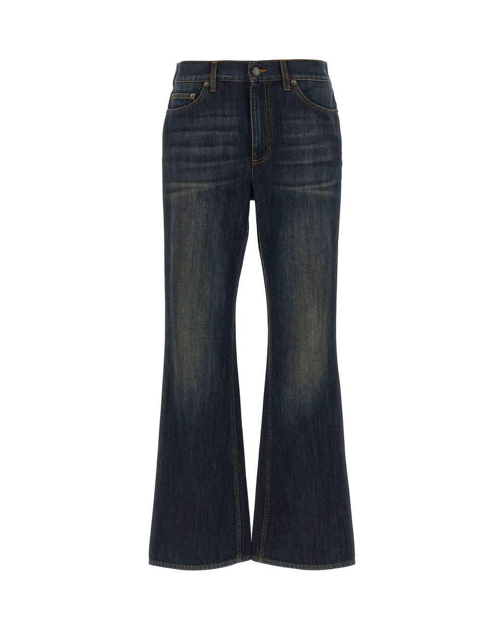 Burberry Blue Cotton Flared Jeans
