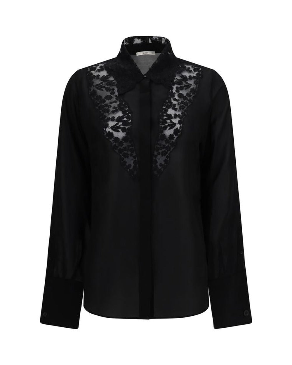 Fendi Black Silk Blouse