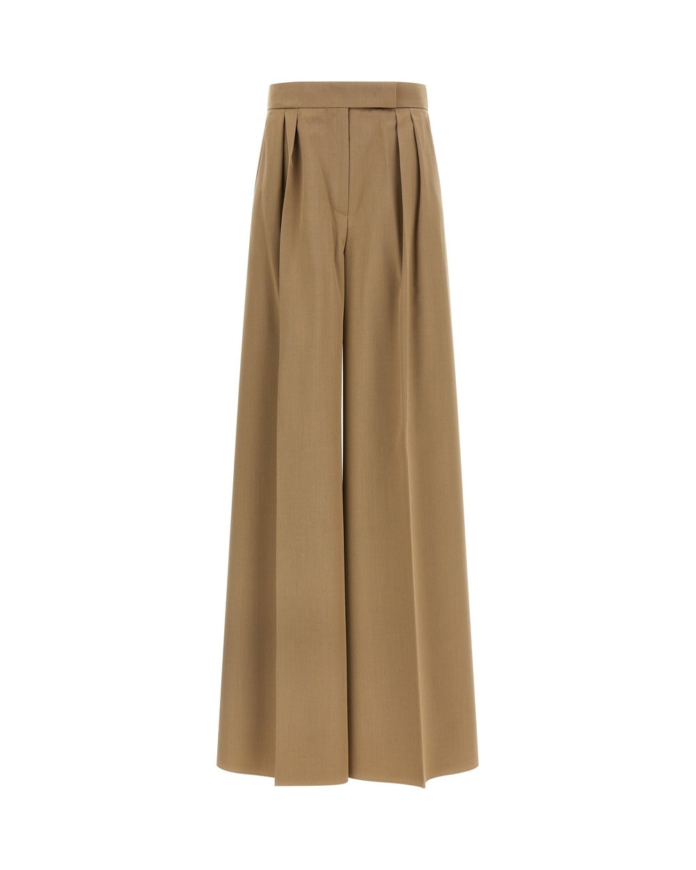 Max Mara Brown Virgin Wool Casual Pants