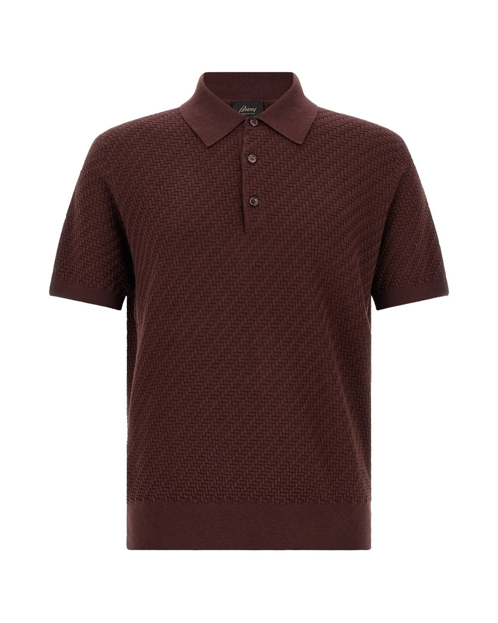 Brioni Purple Cotton Polo Shirt