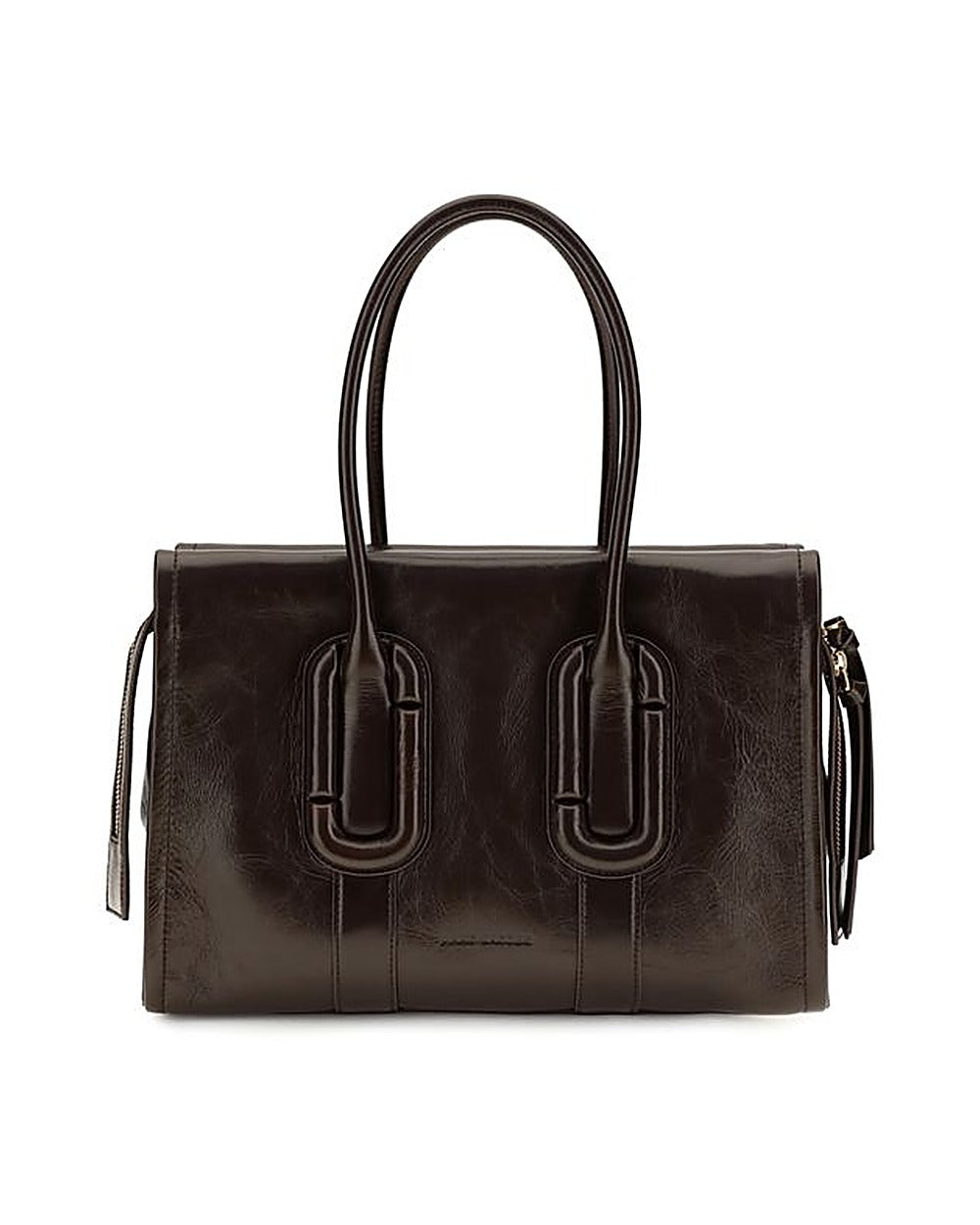 Marc Jacobs Brown Calf Leather Bos Taurus Handbag