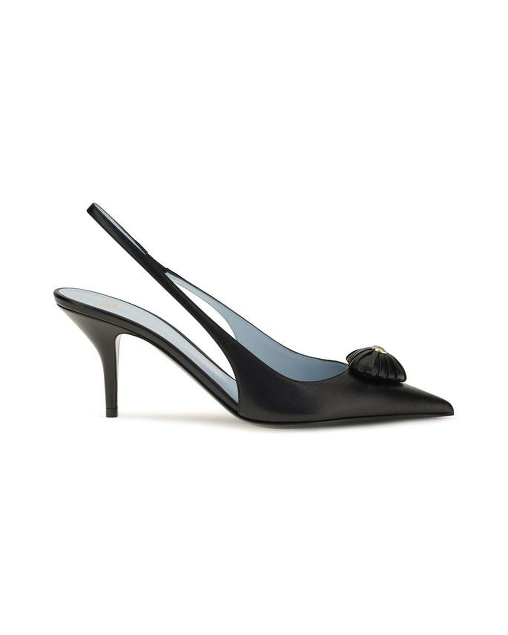 Valentino Garavani Black Calf Leather Bos Taurus High Heel Pumps