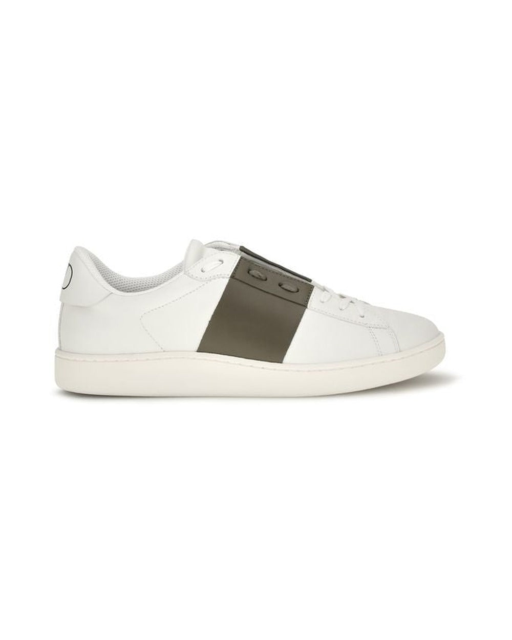 Valentino Garavani White Calf Leather Bos Taurus Low Top Sneakers