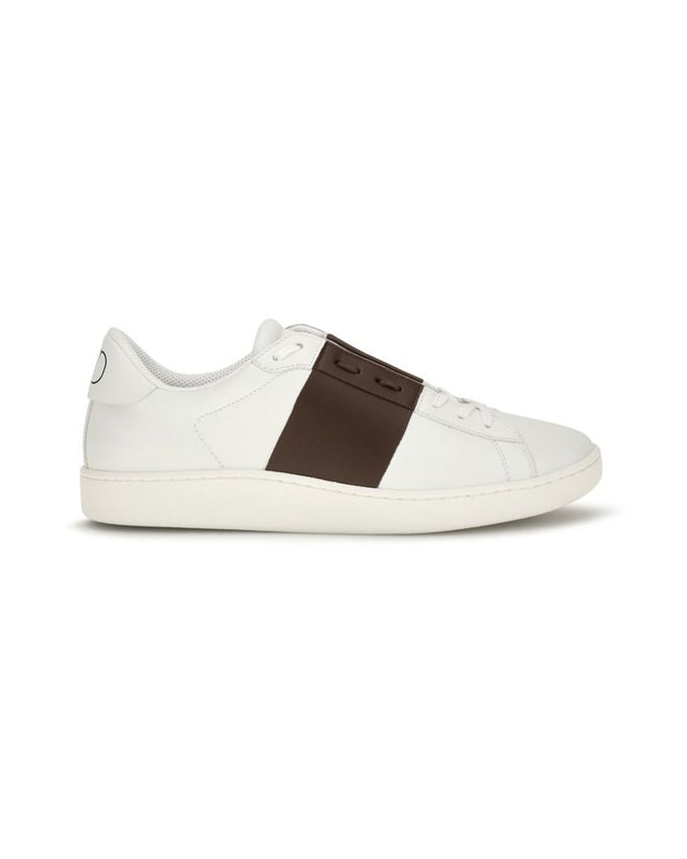 Valentino Garavani White Calf Leather Bos Taurus Low Top Sneakers