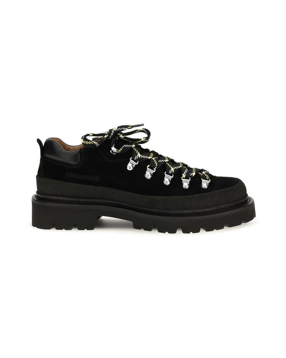 Dsquared² Black Calf Leather Bos Taurus Athletic Sneakers