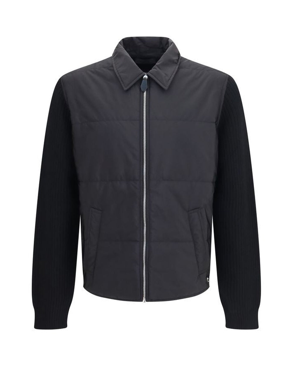 Prada Black Wool Oves Aries Full-Length Jacket