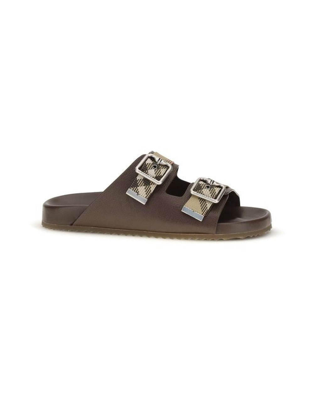 Burberry Brown Goatskin Flat Sandals