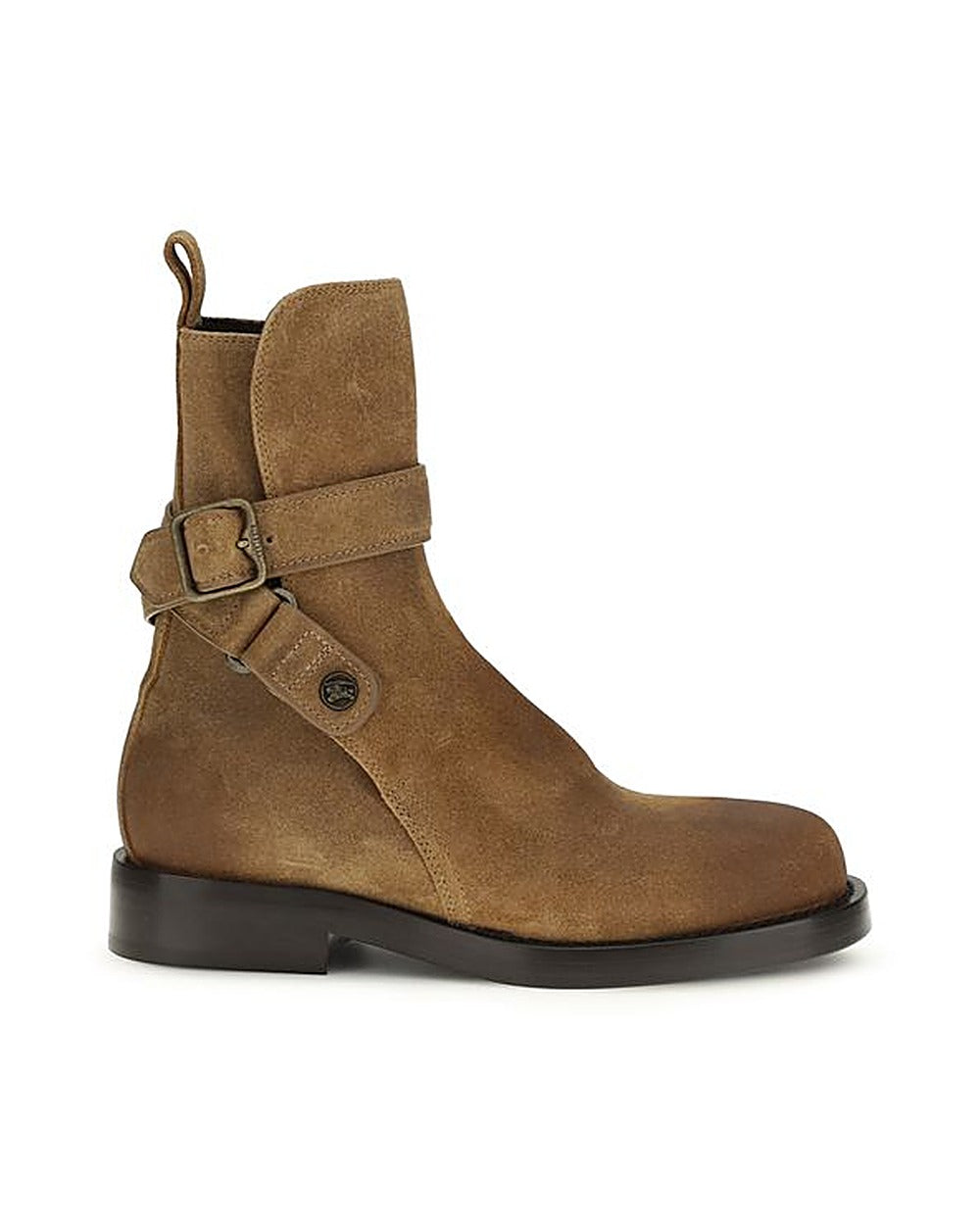 Burberry Brown Calf Leather Bos Taurus Lace-Up Boots