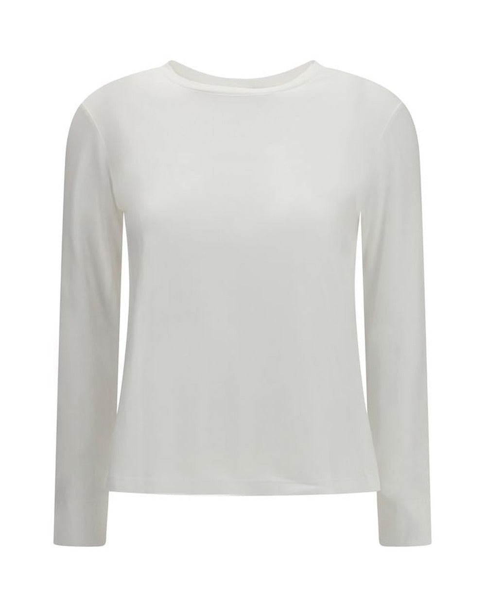 'S Max Mara White Cotton Long Sleeve T-Shirt