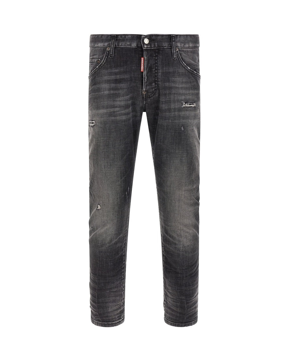 Dsquared² Gray Cotton Skinny Jeans