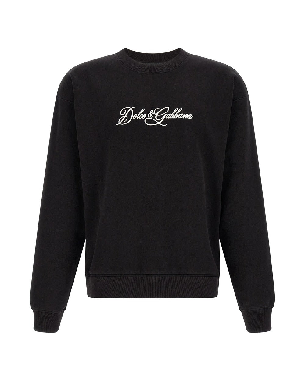 Dolce & Gabbana Black Cotton Sweatshirt