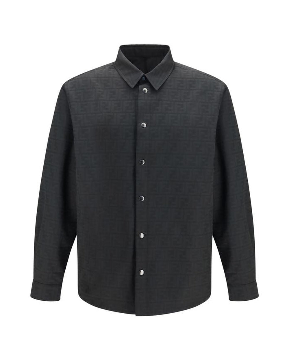 Fendi Black Polyester Pattern Shirt