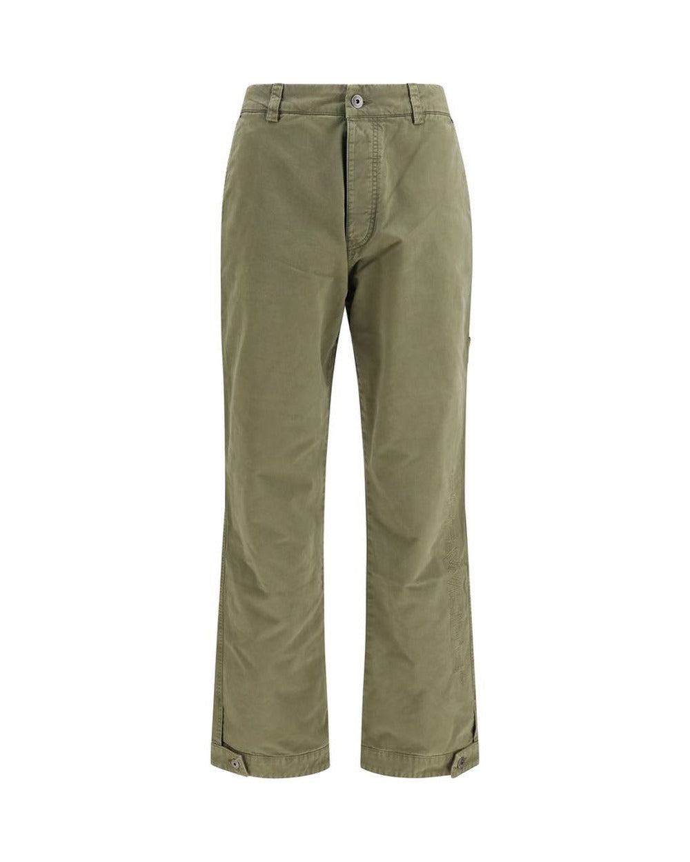 Off-White Bicolor Cotton Casual Pants