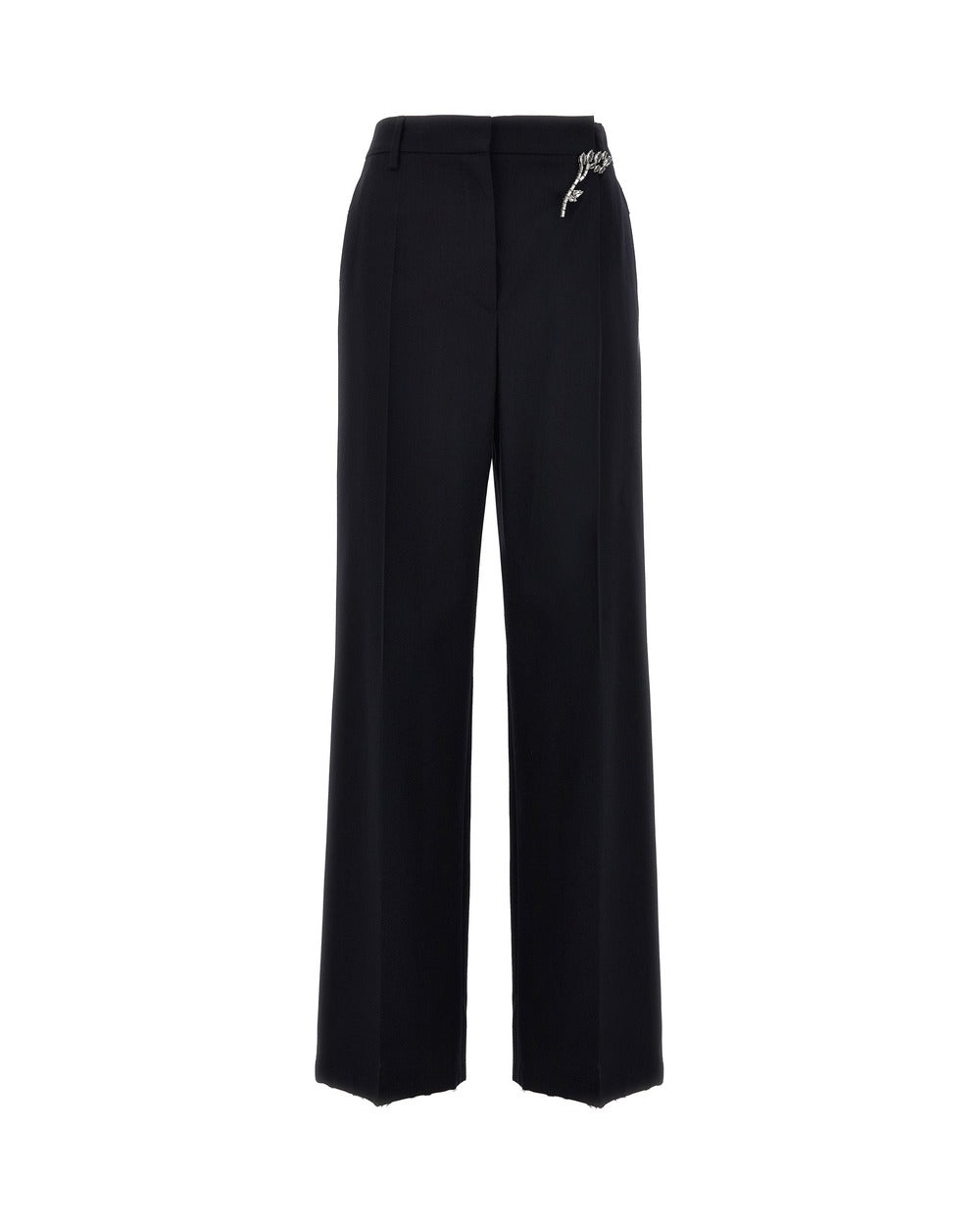 Prada Blue Wool Casual Pants