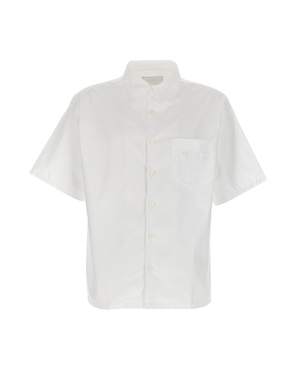 Prada White Cotton Blouse