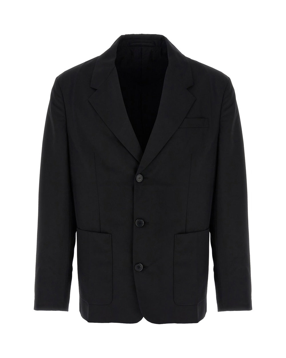 Prada Black Virgin Wool Blazer