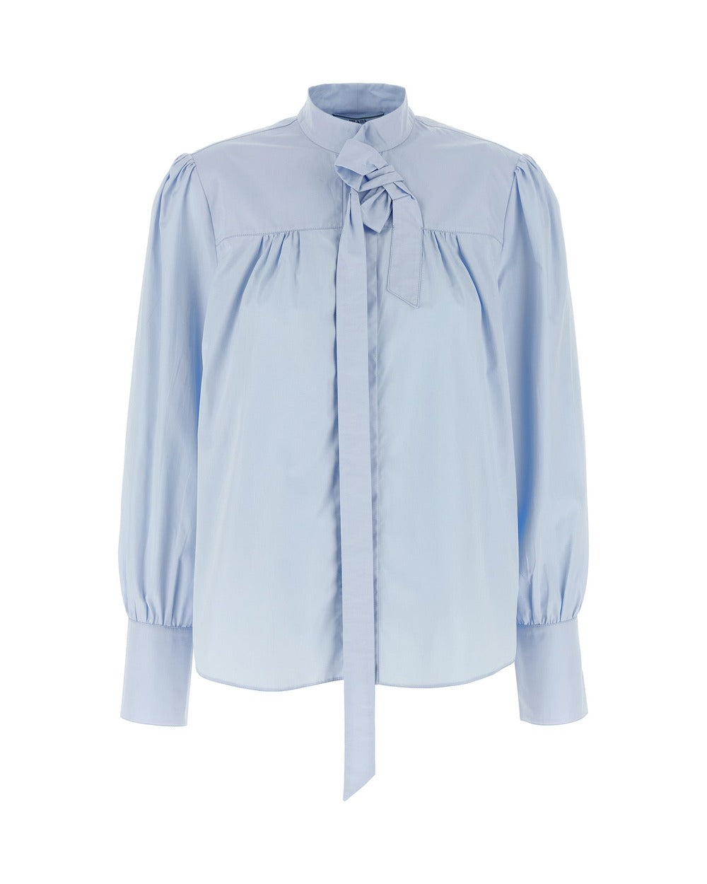 Prada Blue Cotton Blouse