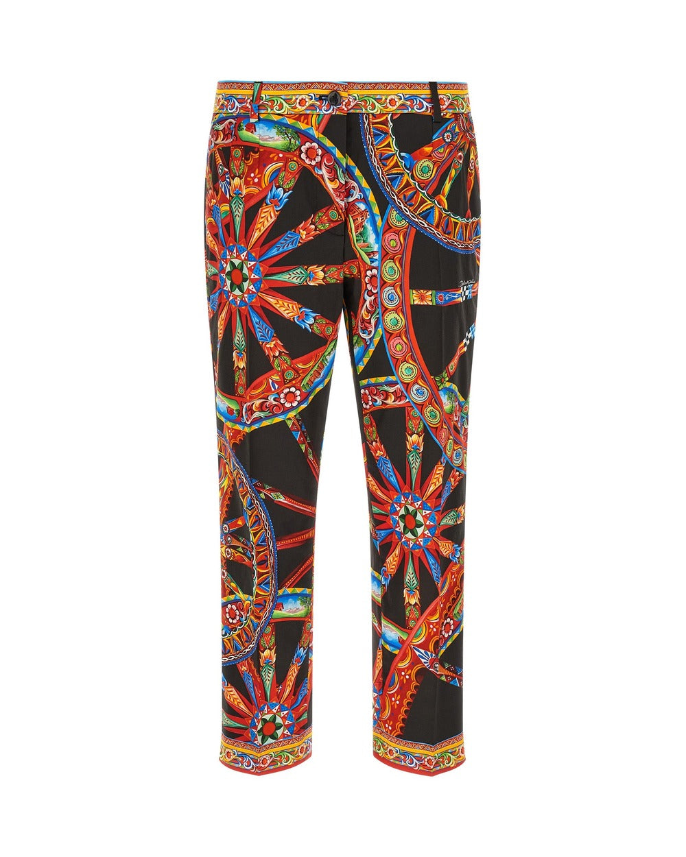 Dolce & Gabbana Multicolor Cotton Casual Pants