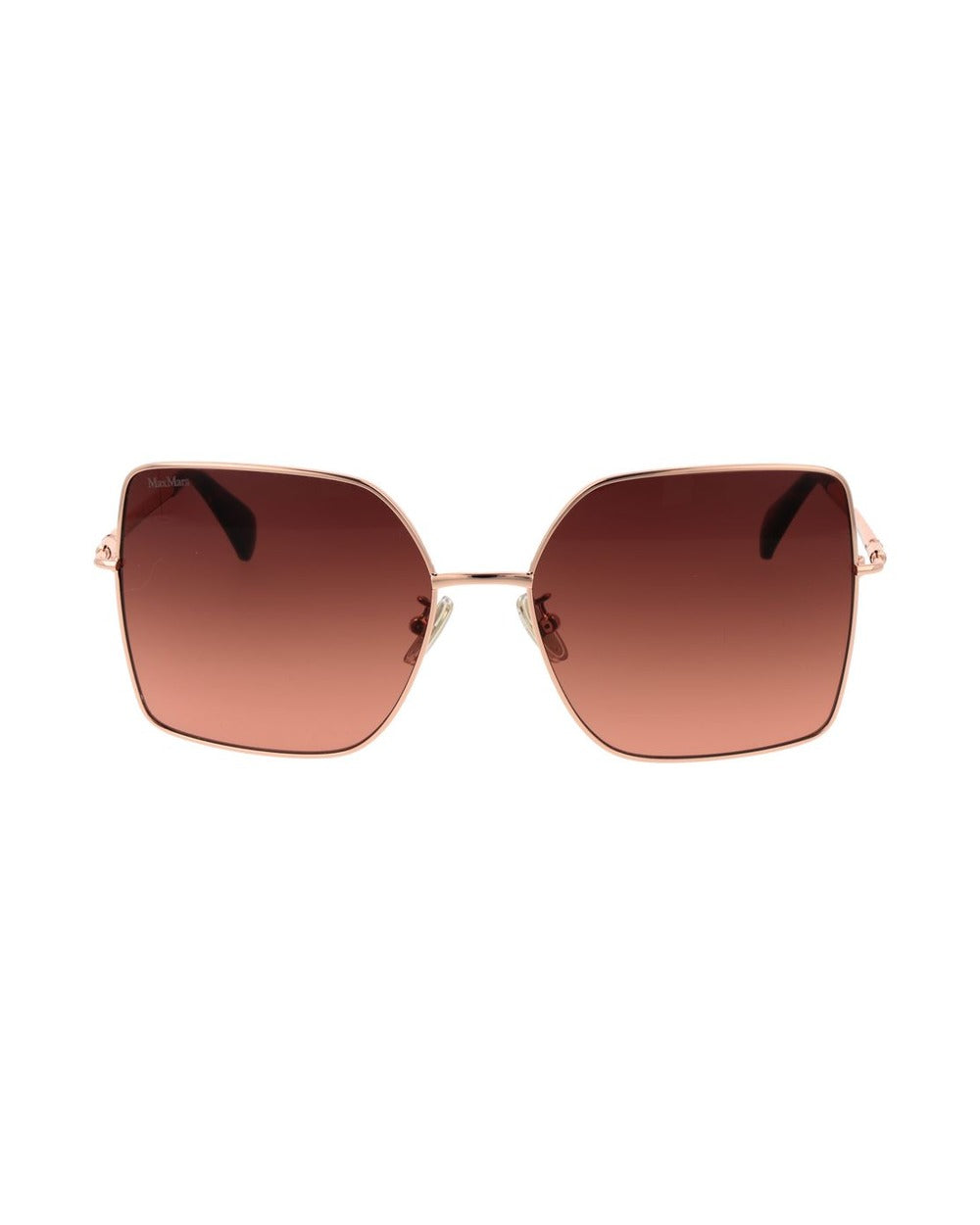 Max Mara Rose Gold Metal Sunglasses