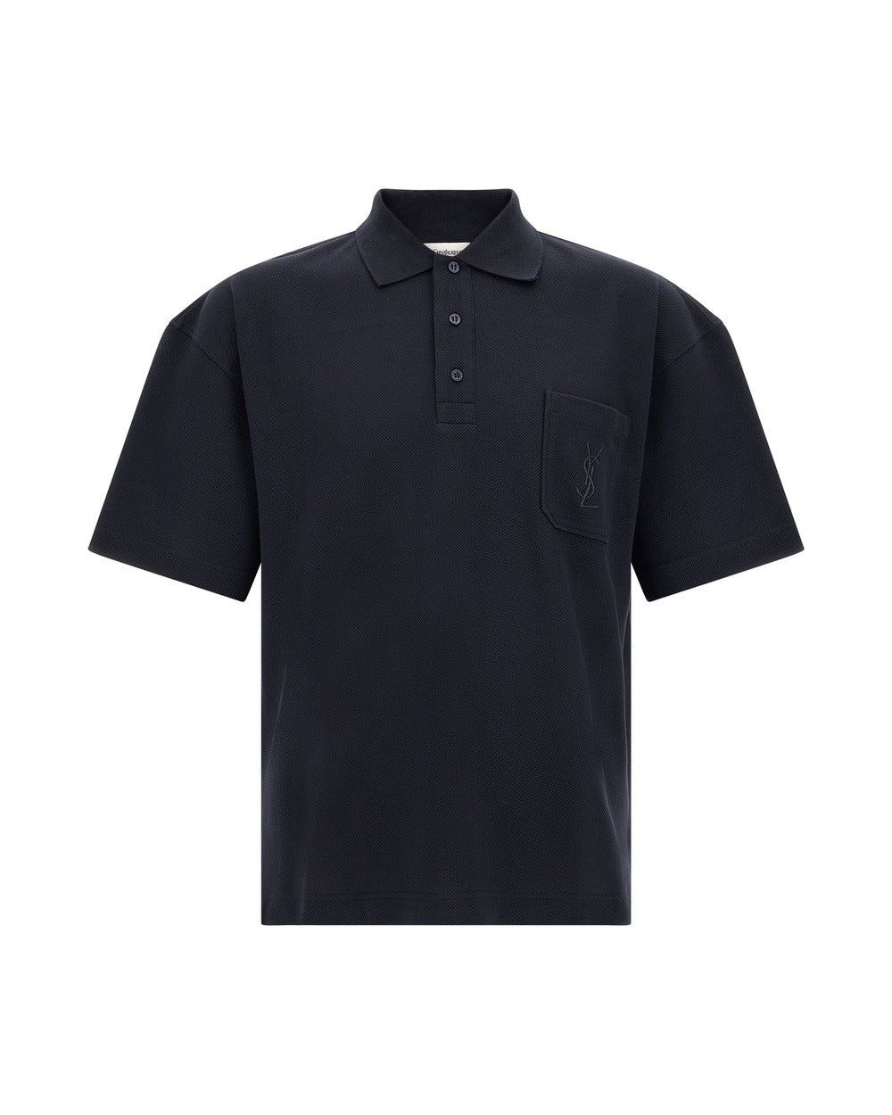 Saint Laurent Blue Cotton Polo Shirt