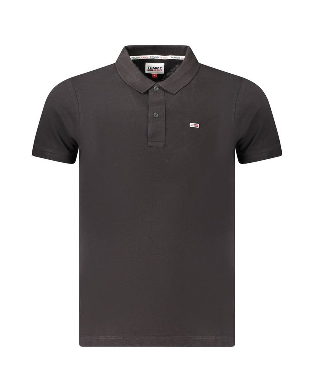 Tommy Hilfiger Black Cotton Men's Polo Shirt