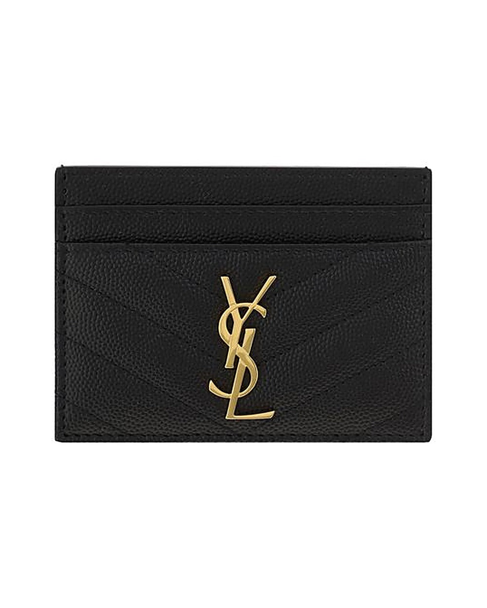 Saint Laurent Black Calf Leather Bos Taurus Wallet