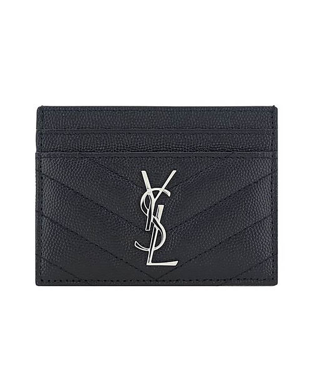 Saint Laurent Black Calf Leather Bos Taurus Wallet