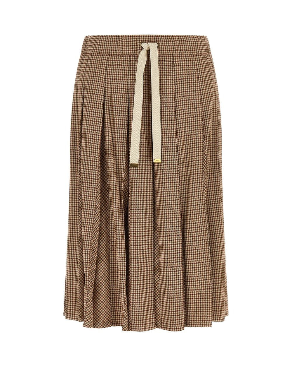 Moncler Beige Viscose Midi Skirt