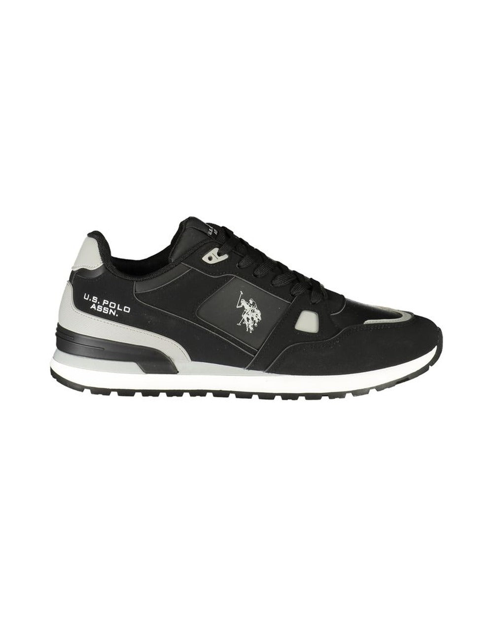 U.S. POLO ASSN. Black Polyurethane Men's Sneaker
