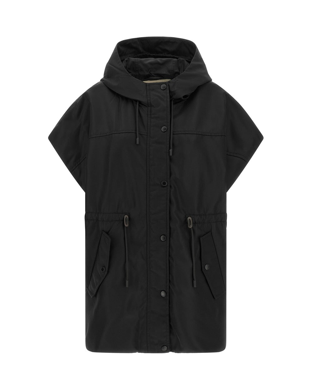 Max Mara Black Polyamide Sleeveless Jacket