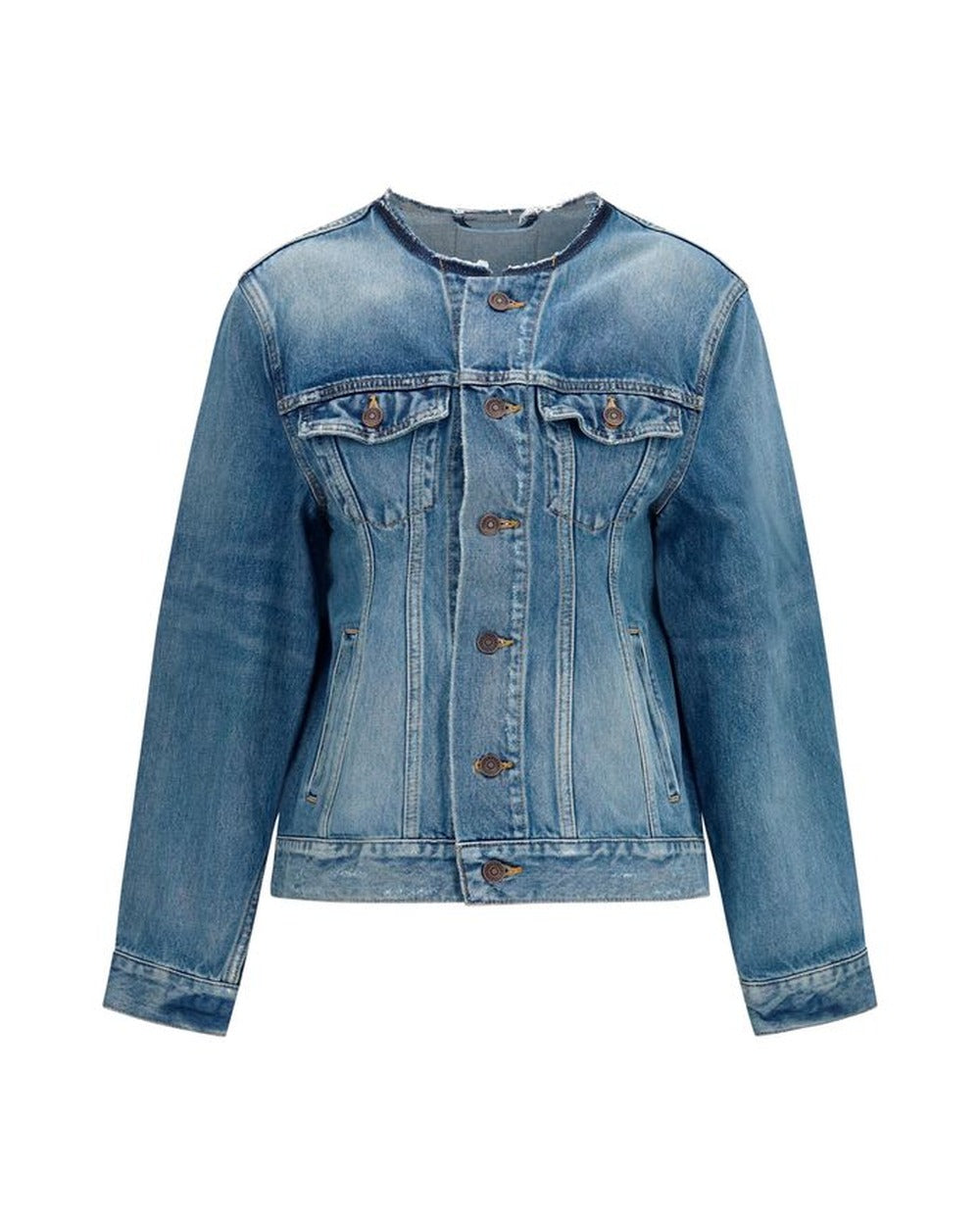 Balenciaga Blue Wool Oves Aries Denim Jacket