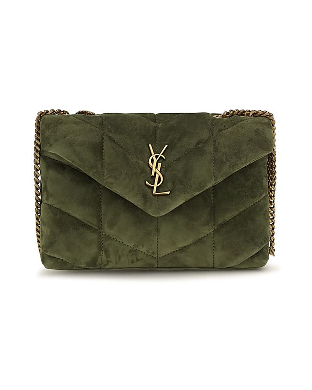 Saint Laurent Bicolor Calf Leather Bos Taurus Shoulder Bag