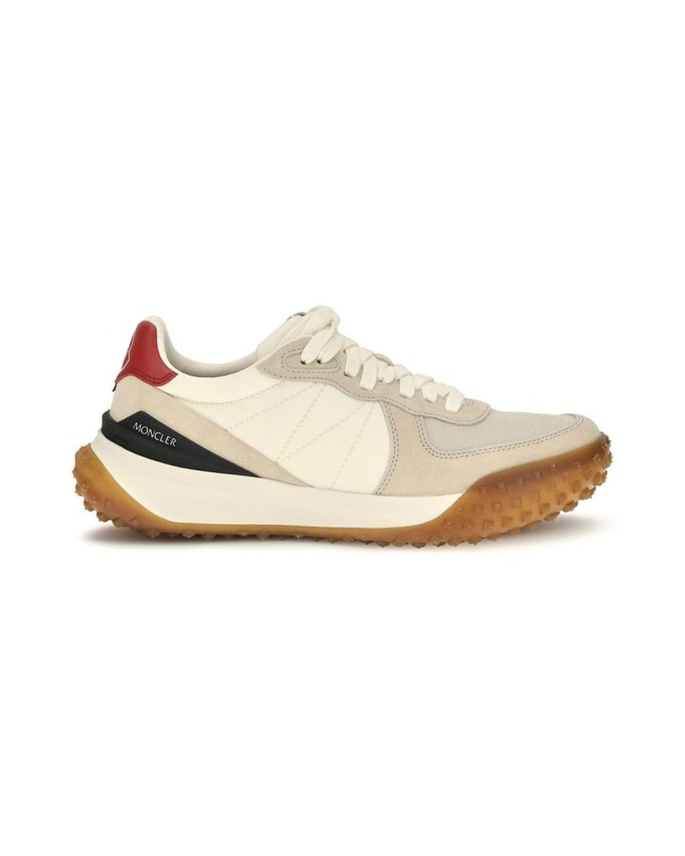 Moncler Beige Polyamide Athletic Sneakers