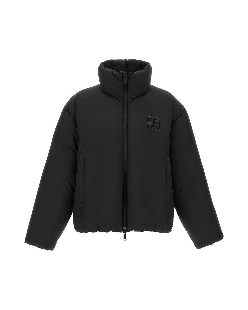 Dsquared² Black Polyester Full-Length Jacket