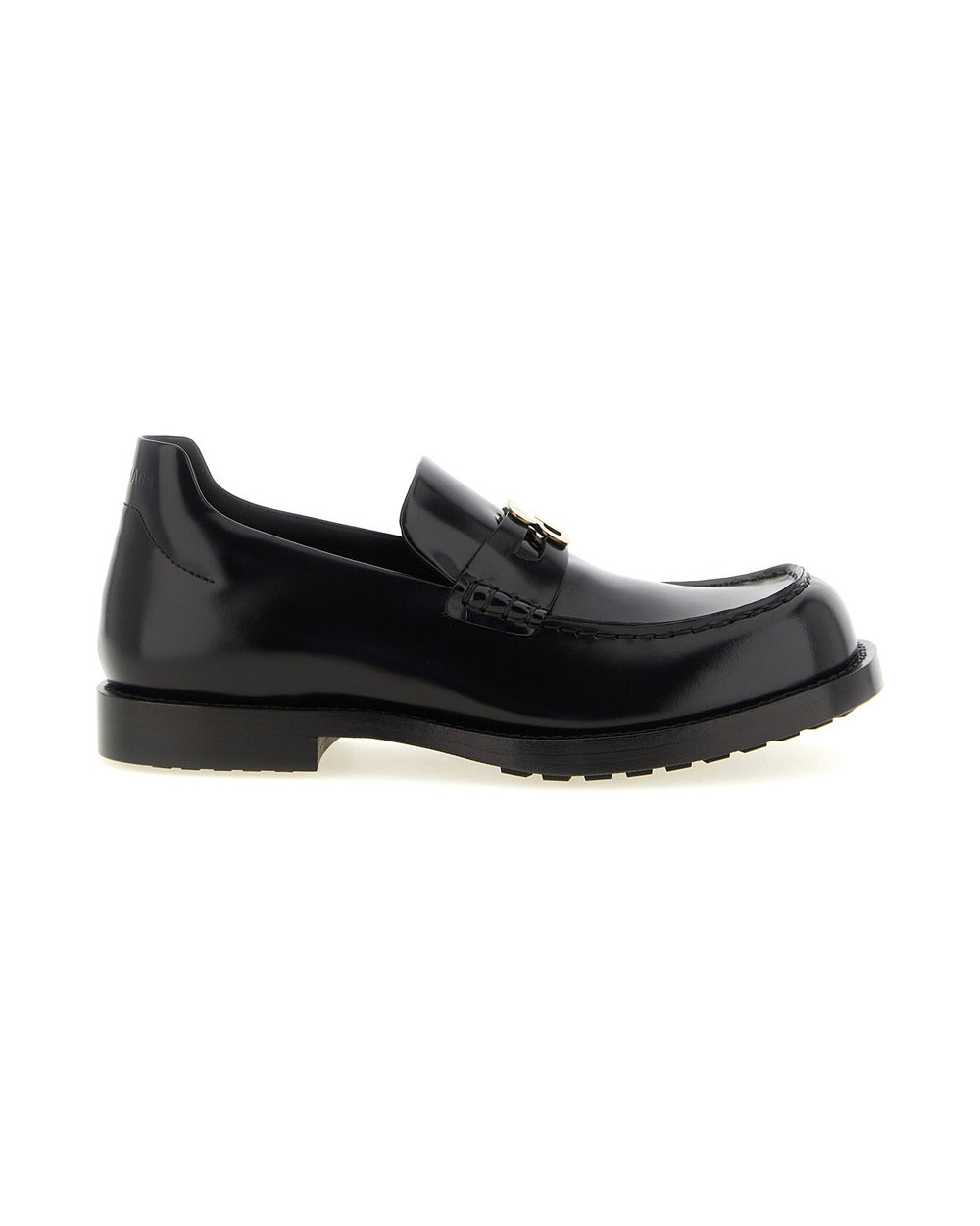 Balenciaga Black Calfskin Slip-On Loafers