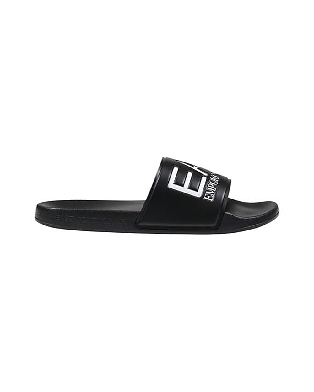 EA7 Emporio Armani Black And White Pvc Slippers