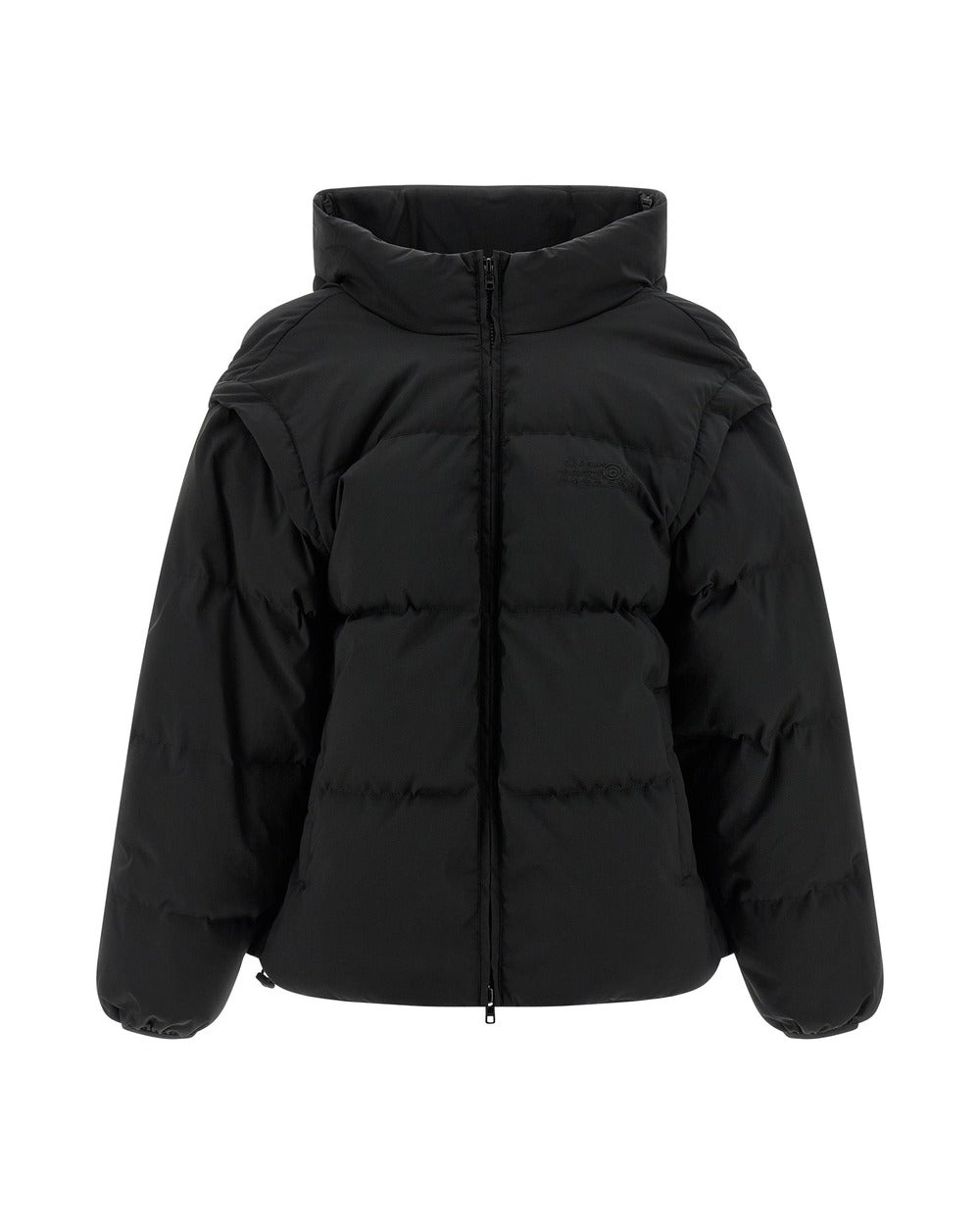 MM6 Maison Margiela Black Polyester Full-Length Jacket