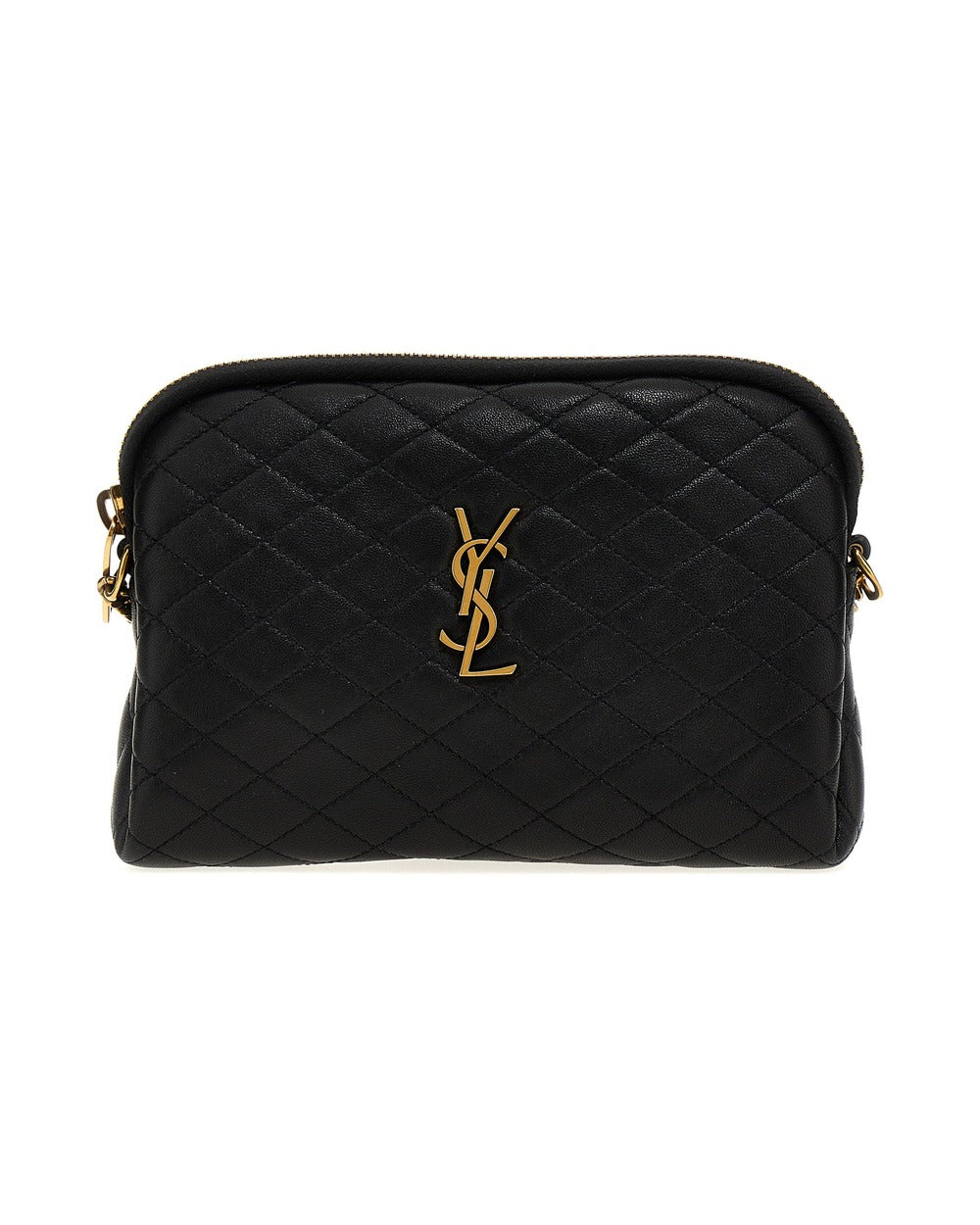 Saint Laurent Black Lamb Leather Crossbody Bag