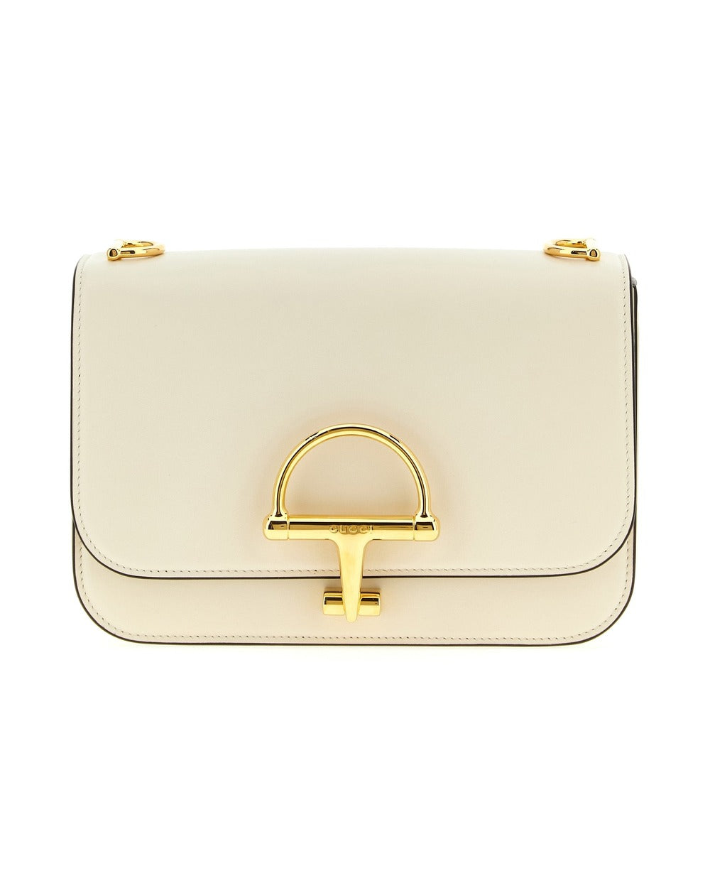 Gucci White Calfskin Shoulder Bag